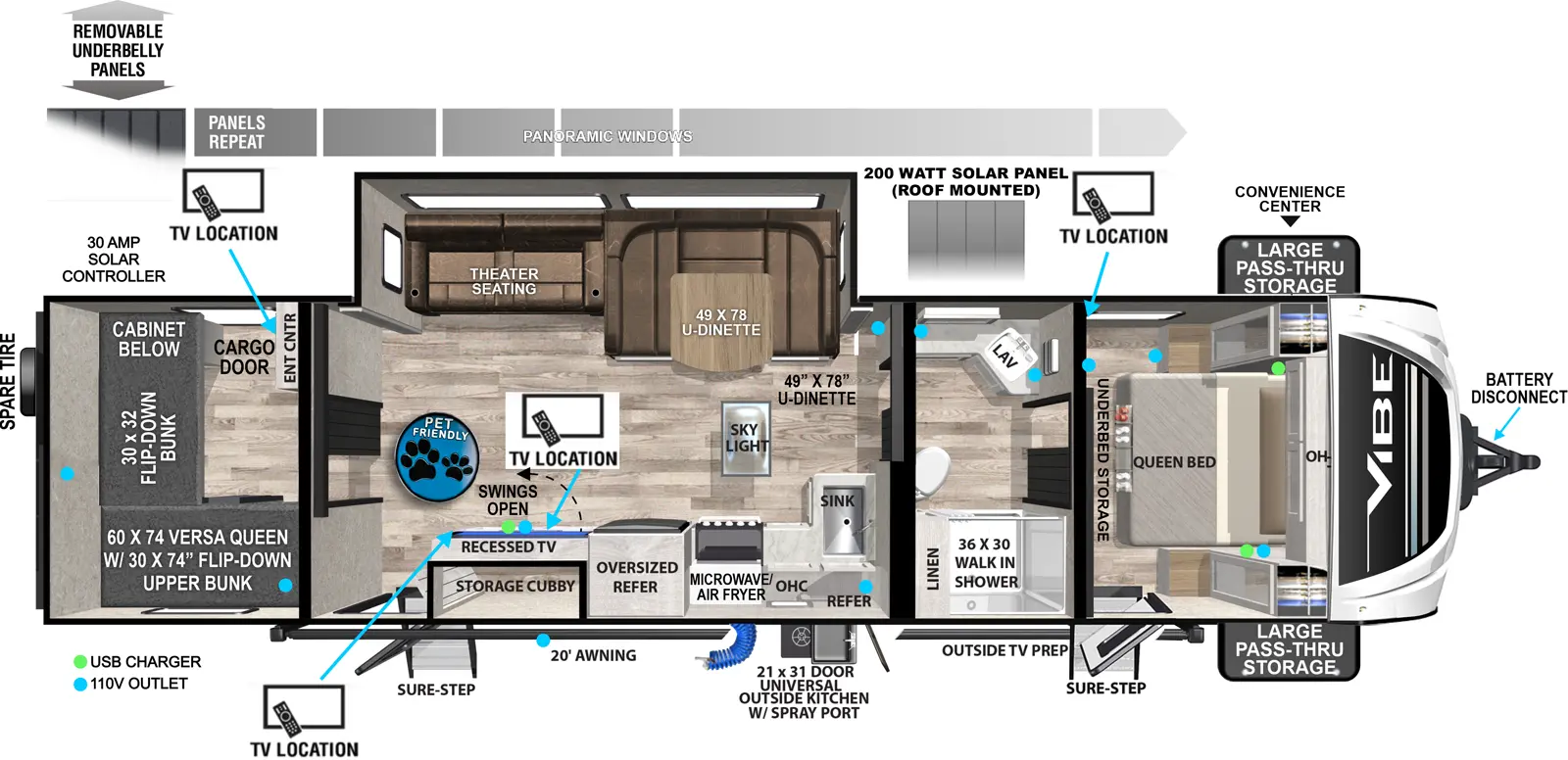 Vibe 28BHE Floorplan